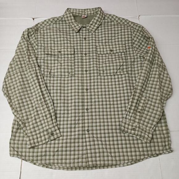 Ozark Trail Upstream Shirt Mens 3XL (54-56) Green Plaid NWOT - Picture 1 of 8